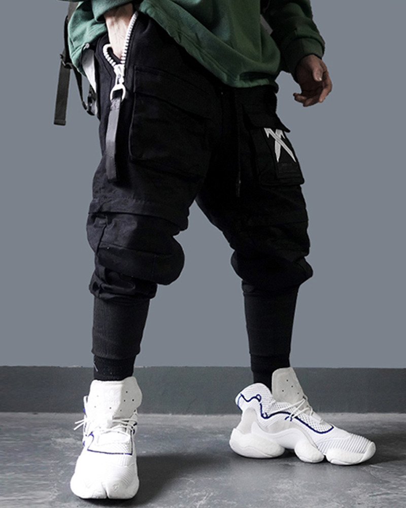 Y2K Grunge Techwear Pants - 90S Retro Fashion, Gothic Y2K, Summer Outfits, Y2K Club Style