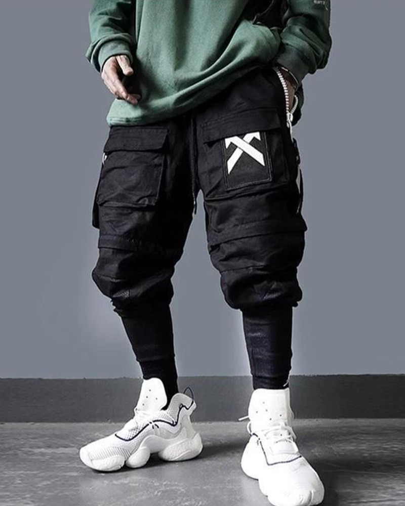 Y2K Grunge Techwear Pants - 90S Retro Fashion, Gothic Y2K, Summer Outfits, Y2K Club Style