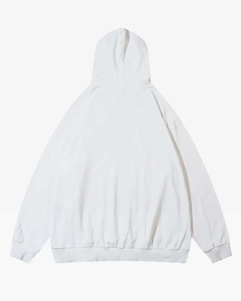 Y2K Grunge Teeth Hoodie - Retro 90S Fashion, Summer Y2K Outfits, Gothic Y2K Style