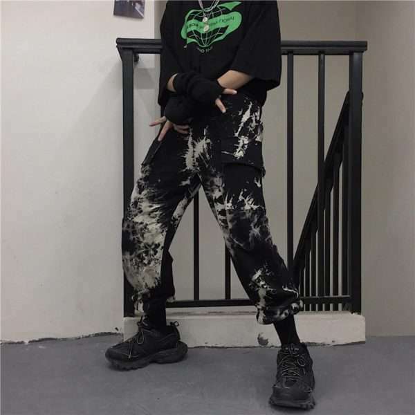 Y2K Grunge Tie Dye Jogger Pants - Retro 90S Fashion, Summer Outfits, And Pastel Goth Style