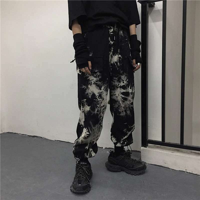 Y2K Grunge Tie Dye Jogger Pants - Retro 90S Fashion, Summer Outfits, And Pastel Goth Style