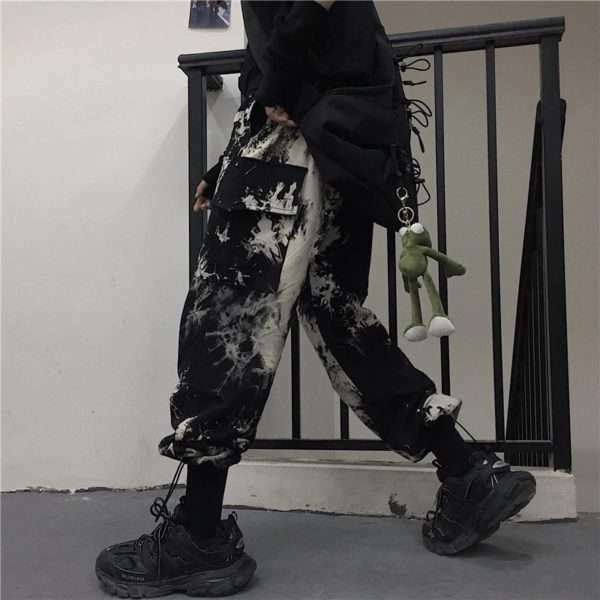 Y2K Grunge Tie Dye Jogger Pants - Retro 90S Fashion, Summer Outfits, And Pastel Goth Style