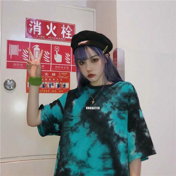 Y2K Grunge Tie Dye T-Shirt - Retro 90S Fashion, Summer Outfits, And Pastel Goth Style