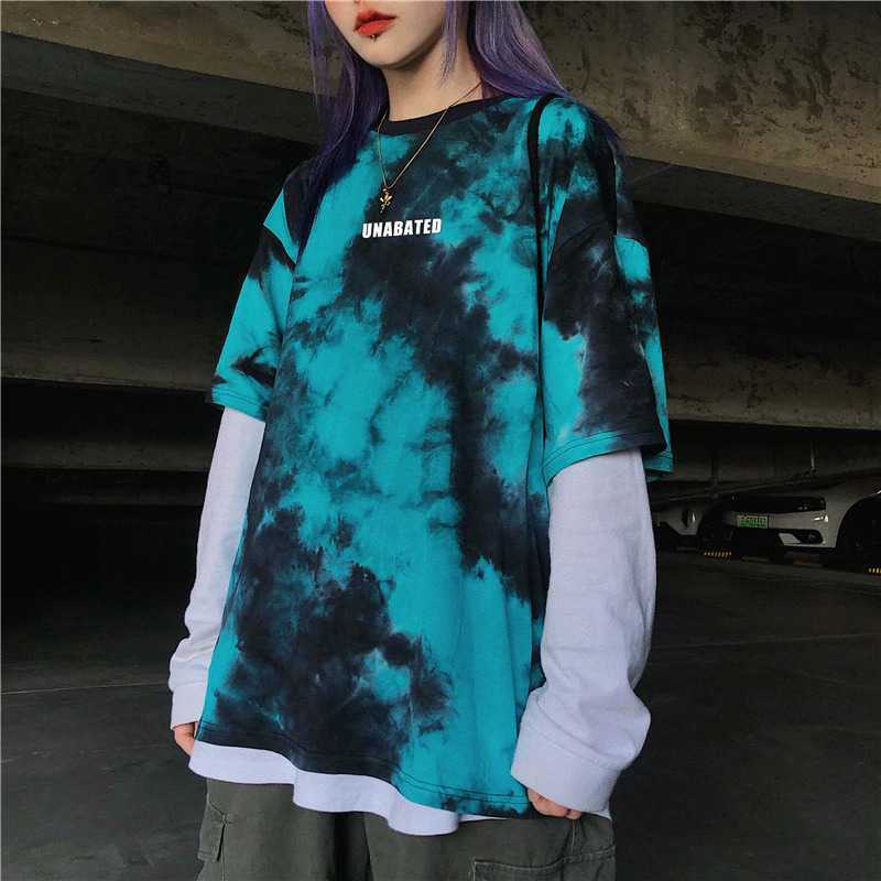 Y2K Grunge Tie Dye T-Shirt - Retro 90S Fashion, Summer Outfits, And Pastel Goth Style