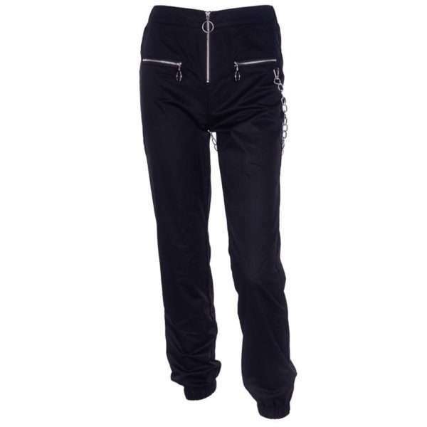 Y2K Grunge Trouser Pants With Chains - 90S Fashion, Retro Style, Gothic Y2K, Y2K Summer Outfits