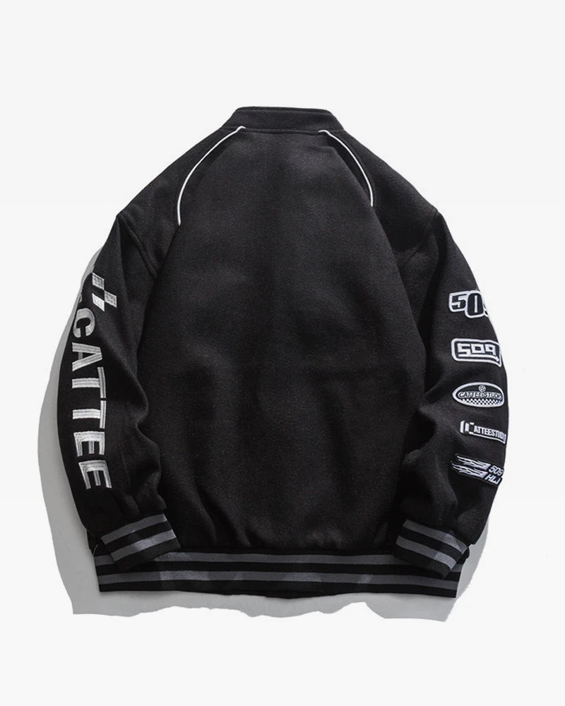 Y2K Grunge Varsity Jacket - Retro 90S Streetwear, Summer Outfits, And Party Fashion