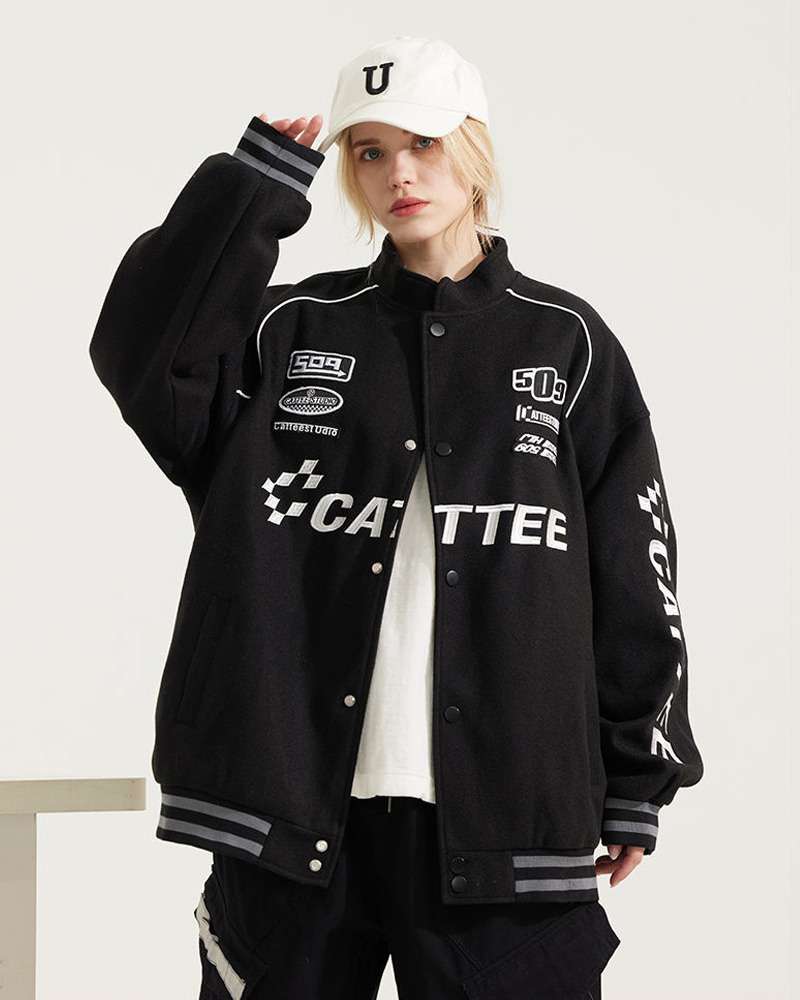Y2K Grunge Varsity Jacket - Retro 90S Streetwear, Summer Outfits, And Party Fashion