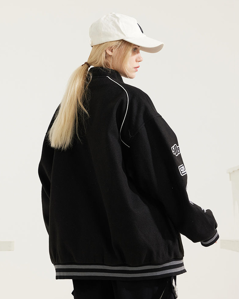 Y2K Grunge Varsity Jacket - Retro 90S Streetwear, Summer Outfits, And Party Fashion