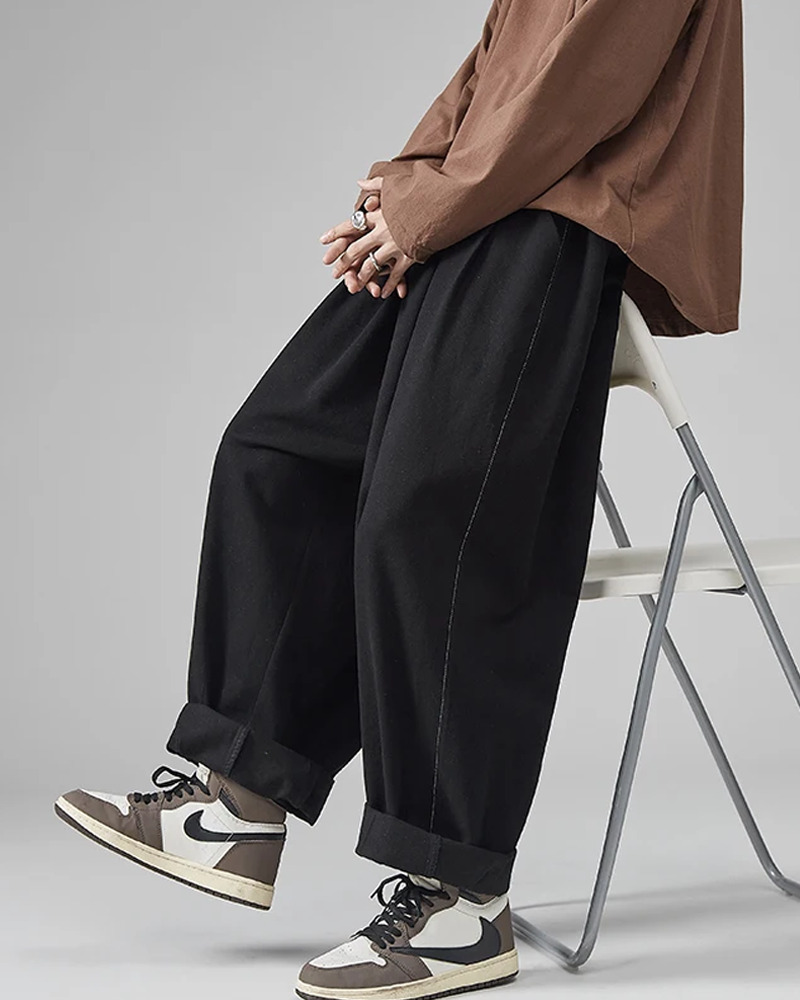 Y2K Grunge Wide Leg Pants - Retro 90S Fashion, Summer Outfits, Hip Hop Style For Men