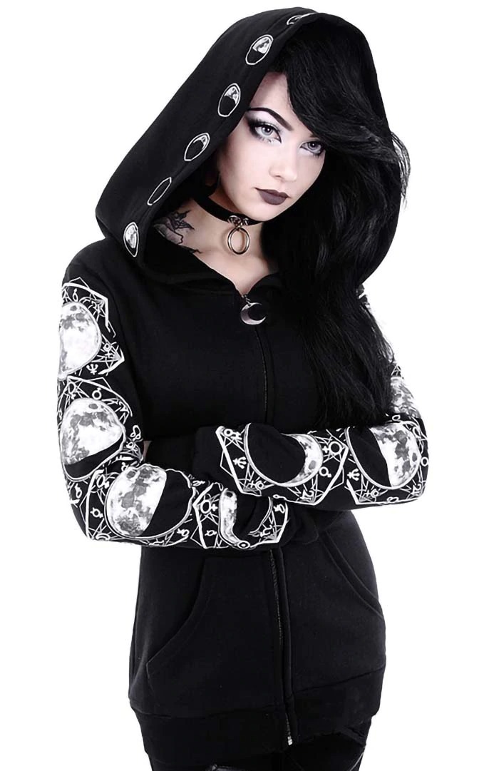 Y2K Grunge Zipper Patchwork Hoodie - 90S Fashion, Retro Style, Y2K Summer Outfits