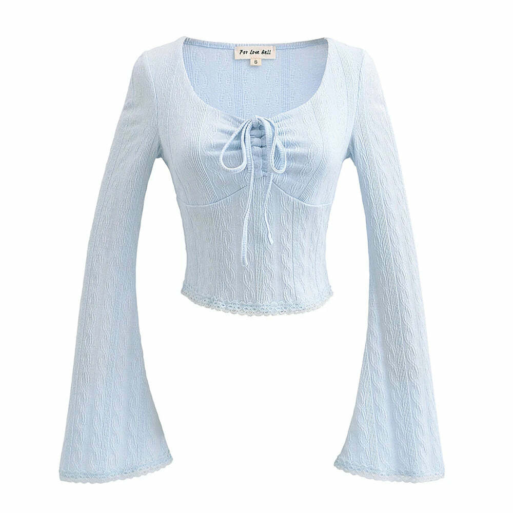 Y2K Knitted Crop Top - Retro 90S Grunge, Summer Outfits, Pastel Goth, Y2K Party Fashion