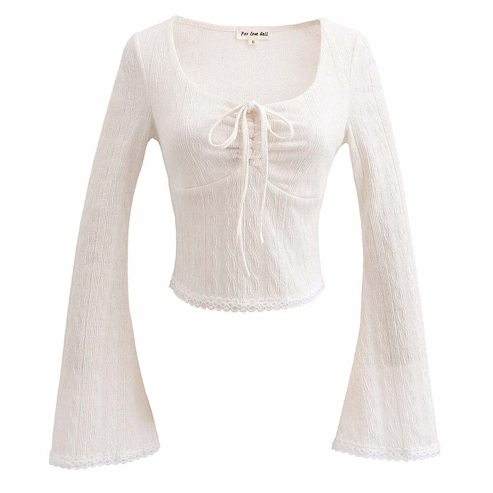 Y2K Knitted Crop Top - Retro 90S Grunge, Summer Outfits, Pastel Goth, Y2K Party Fashion
