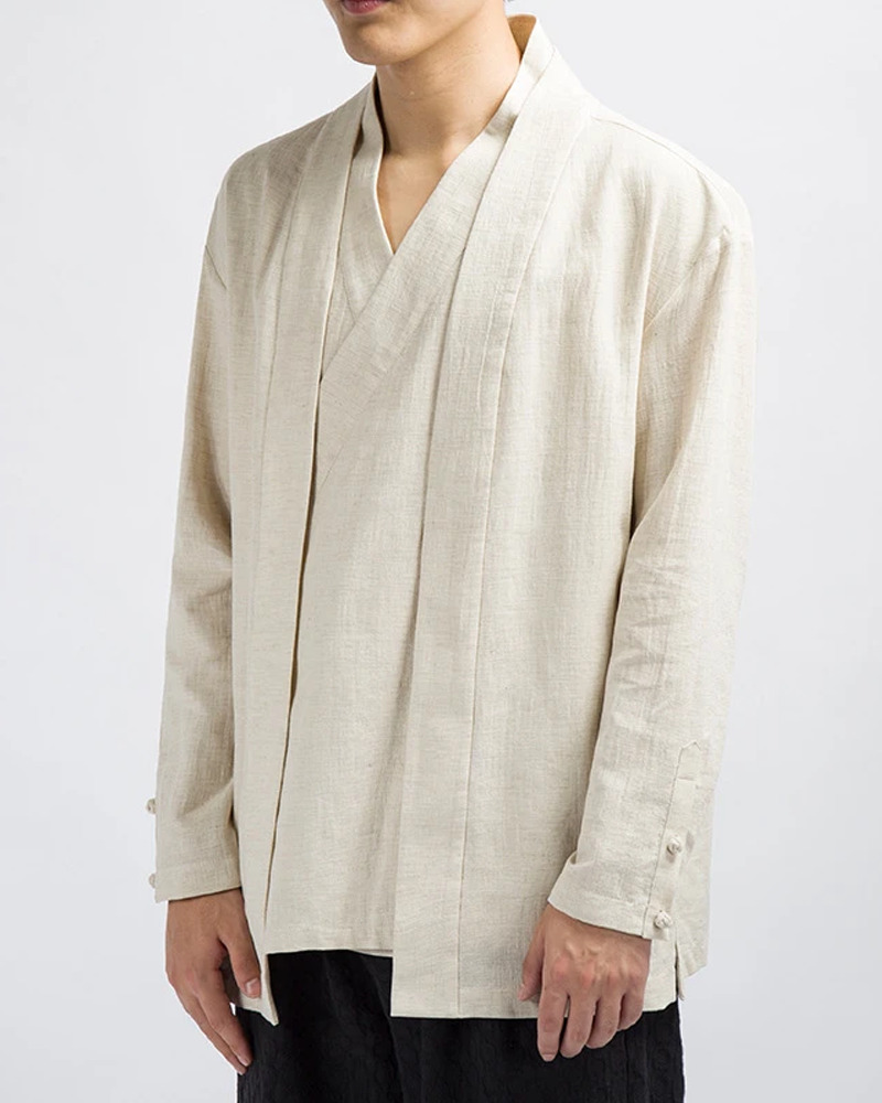 Y2K Linen Kimono Top - Retro 90S Grunge, Summer Outfits, Pastel Goth, Y2K Party Fashion