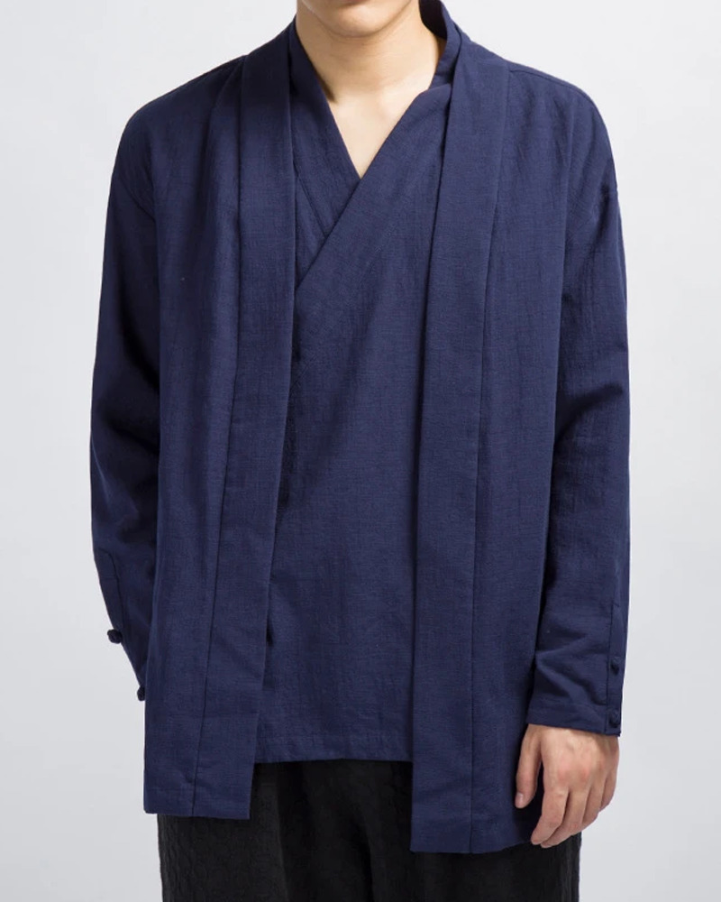 Y2K Linen Kimono Top - Retro 90S Grunge, Summer Outfits, Pastel Goth, Y2K Party Fashion