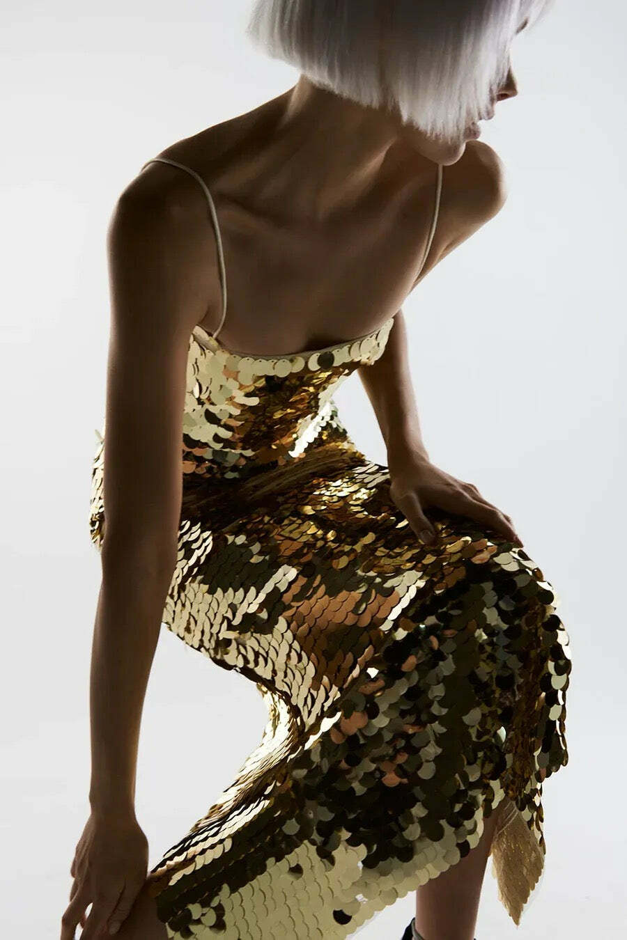 Y2K Sequin Maxi Dress - Retro 90S Grunge, Party & Club Outfits, Summer Y2K Fashion