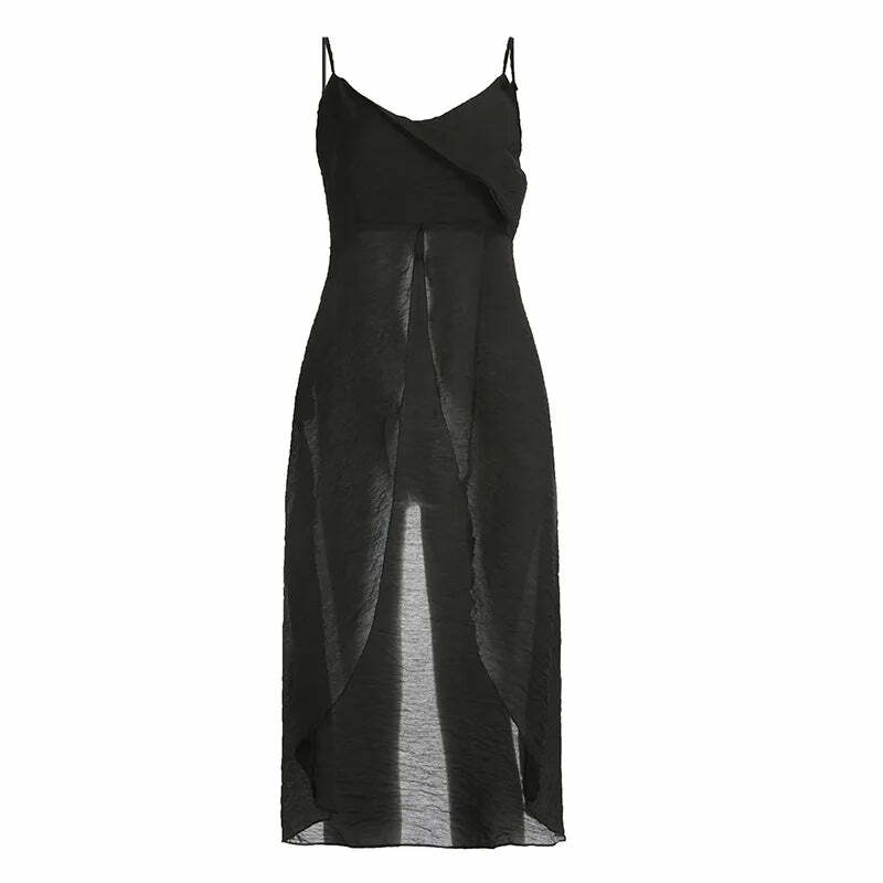 Y2K Summer Beach Dress - White Cross V-Neck Sleeveless Top, Spicy Girl Y2K Fashion Outfit
