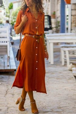 Y2K Summer Button Side Split Long Dress - Casual Loose Midi, 90S Grunge, Retro Style, Pastel Goth