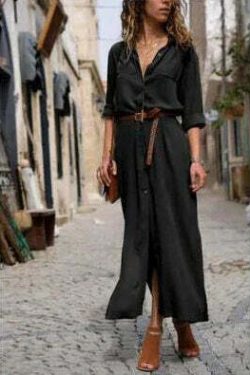 Y2K Summer Button Side Split Long Dress - Casual Loose Midi, 90S Grunge, Retro Style, Pastel Goth