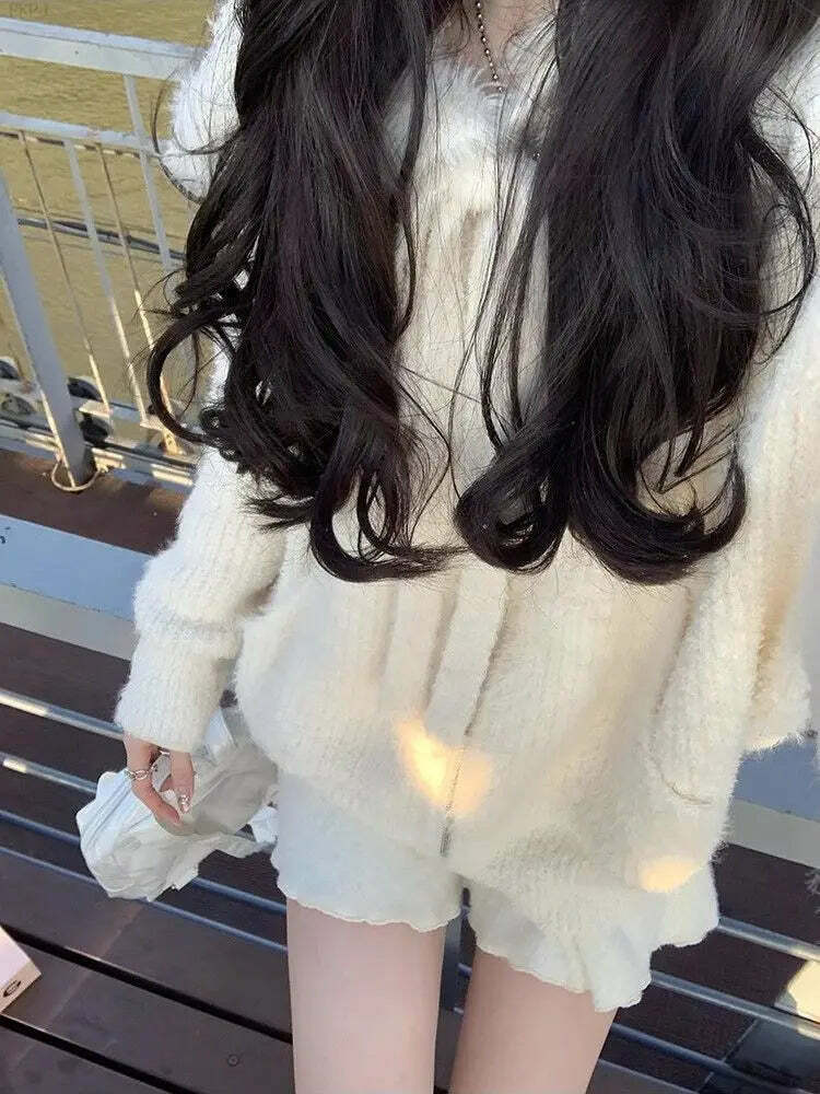 Y2K Summer Grunge Mini Skirt - Elastic Knitted A-Line, Retro 90S Party, Korean Designer Style