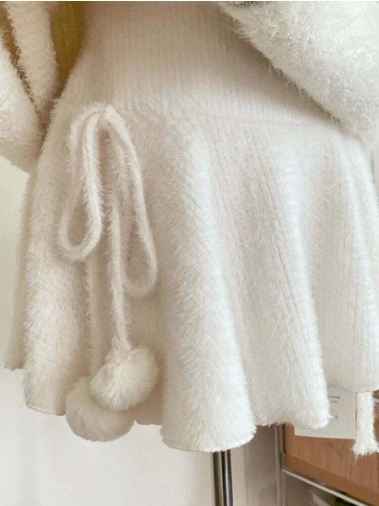 Y2K Summer Grunge Mini Skirt - Elastic Knitted A-Line, Retro 90S Party, Korean Designer Style