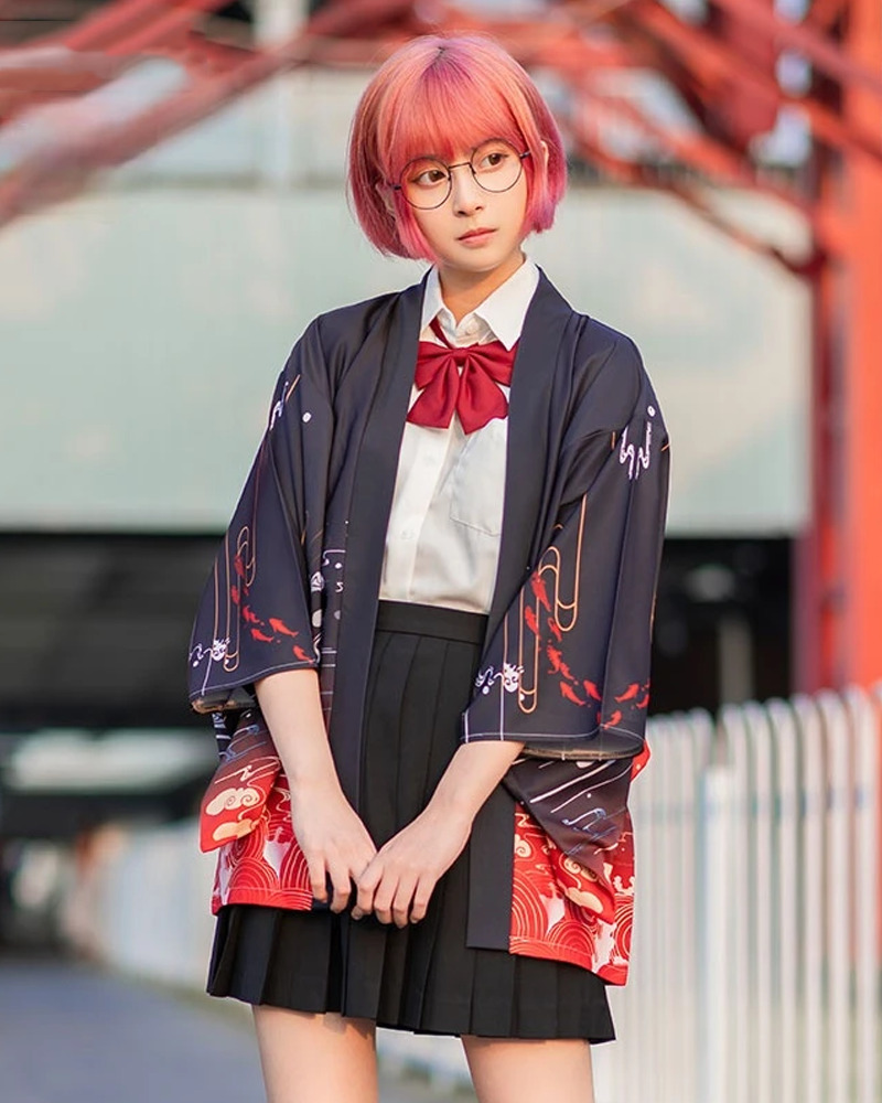 Y2K Summer Kimono Jacket - 90S Grunge, Retro Style, Pastel Goth, Y2K Party & Club Outfits