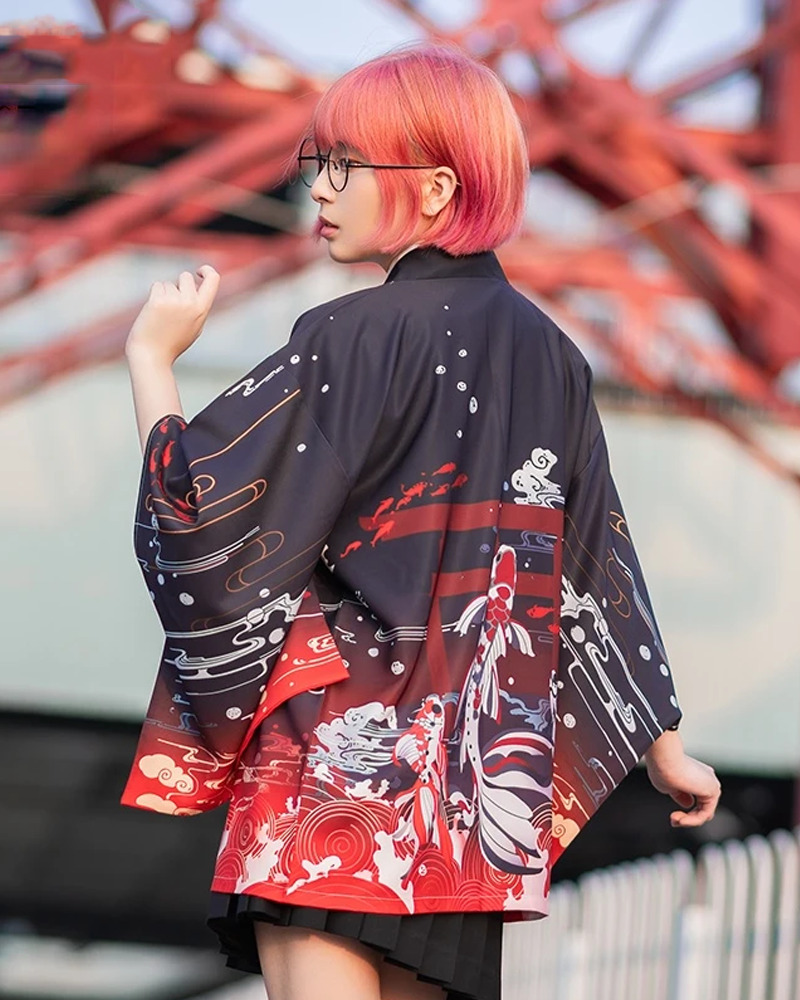 Y2K Summer Kimono Jacket - 90S Grunge, Retro Style, Pastel Goth, Y2K Party & Club Outfits