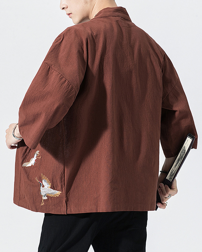 Y2K Summer Linen Kimono Jacket - 90S Grunge, Retro Style, Pastel Goth, Y2K Party Outfit