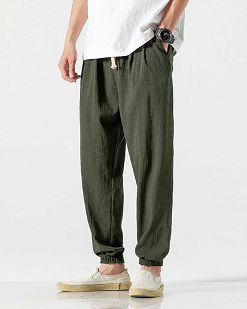 Y2K Summer Linen Pants - Retro 90S Grunge, Pastel Goth, Y2K Club & Party Outfits