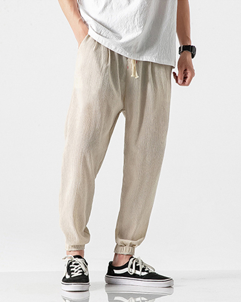 Y2K Summer Linen Pants - Retro 90S Grunge, Pastel Goth, Y2K Club & Party Outfits