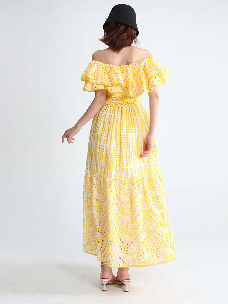 Y2K Summer Uma Midi Dress - 90S Grunge, Retro Style, Pastel Goth, Y2K Party & Club Outfits
