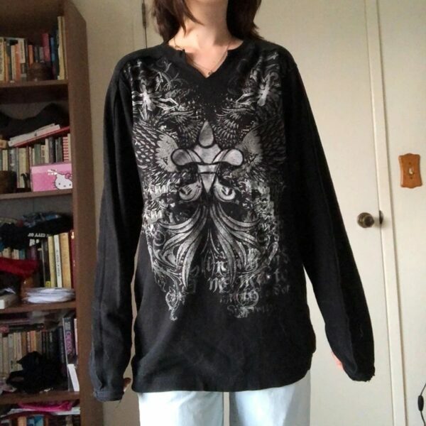 Y2K Summer Wing Shirt - Retro 90S Grunge, Pastel Goth, Y2K Club & Party Outfits For Women