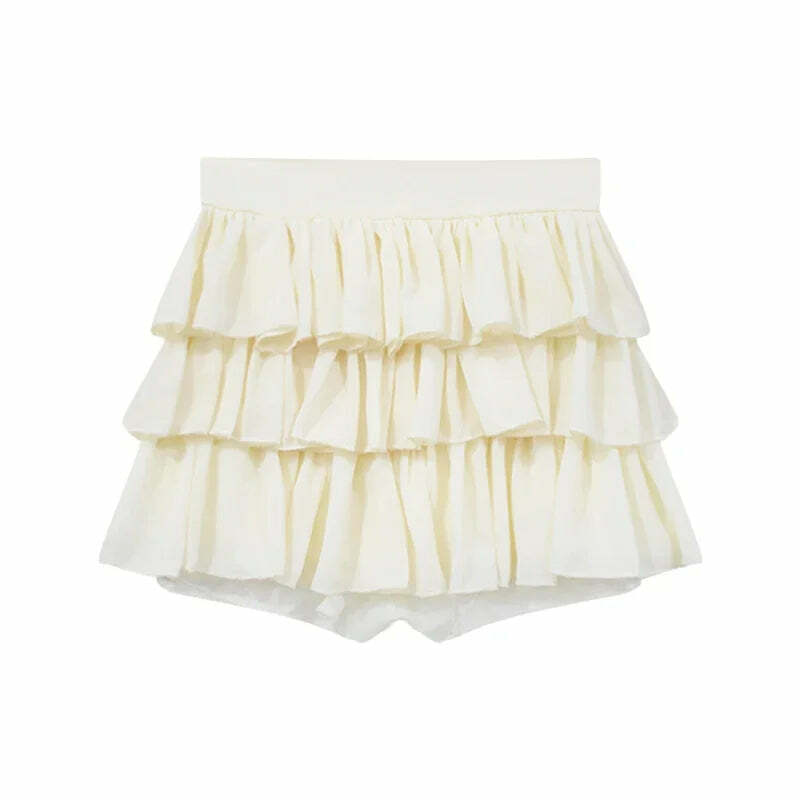 Y2K Two-Piece Skirt Set: Crop Top & Cake Skirt - 90S Grunge, Retro, Kawaii, Pastel