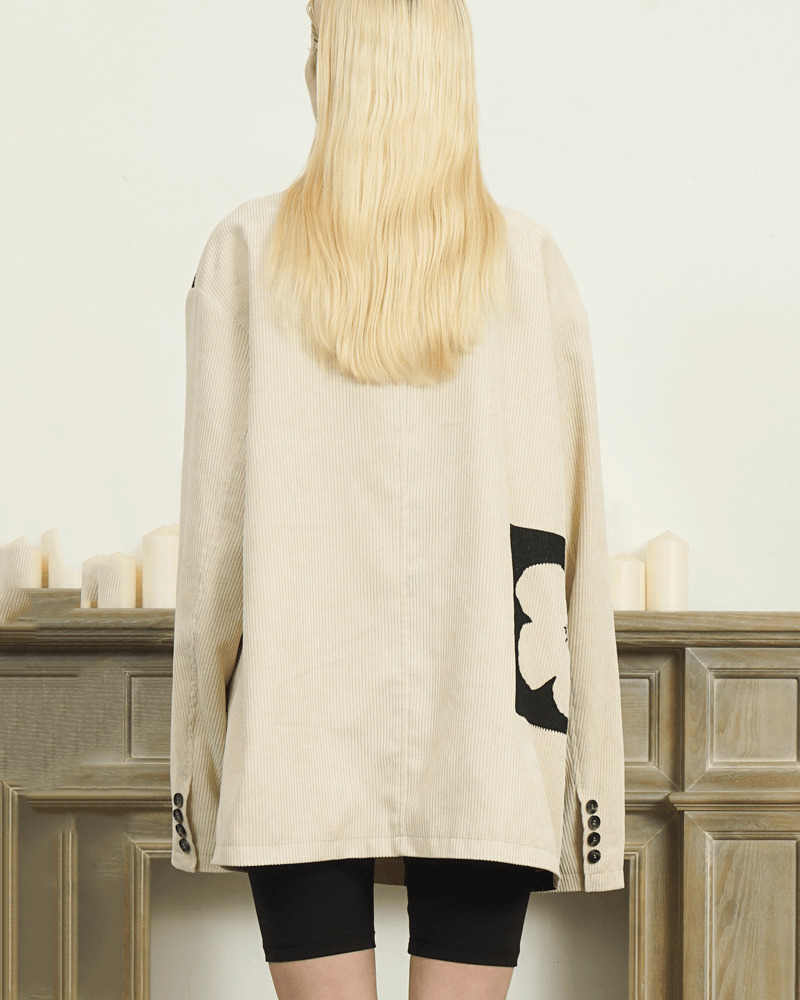 Y2K Two Tone Blazer - Retro 90S Fashion, Grunge, Pastel Goth, Y2K Party & Club Outfits