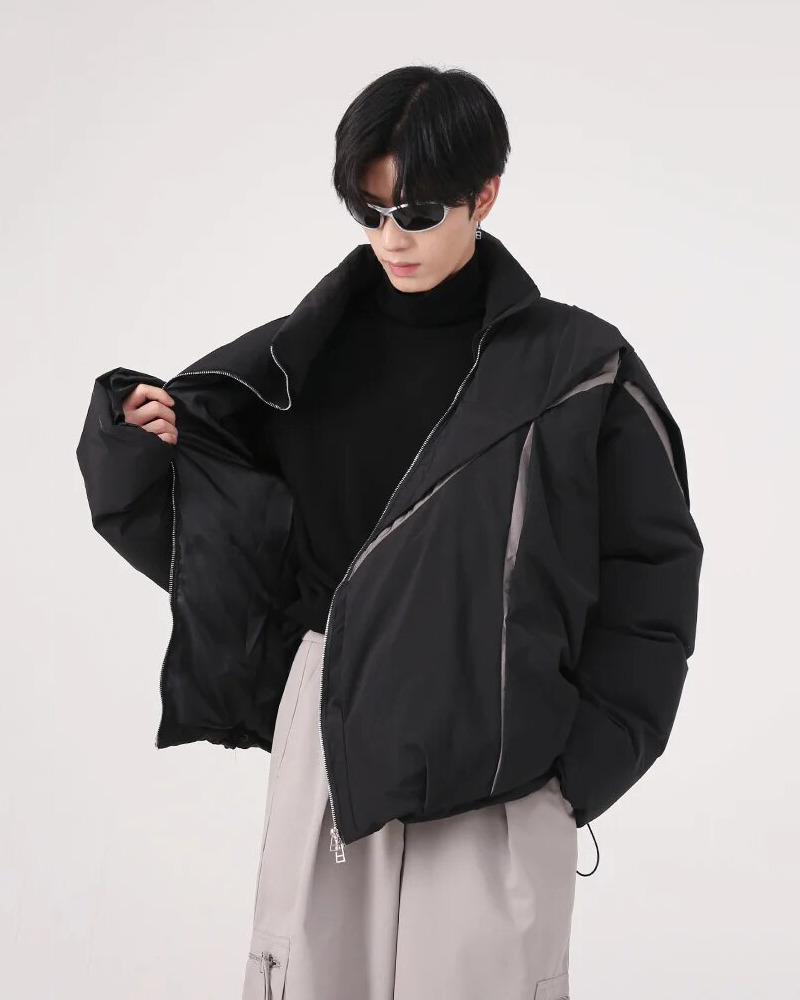 Y2K Vintage Puffer Jacket - 90S Grunge, Retro Style, Y2K Club & Party Outfits