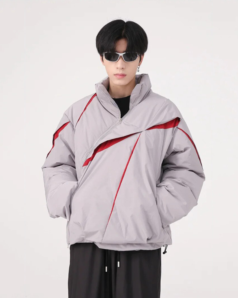 Y2K Vintage Puffer Jacket - 90S Grunge, Retro Style, Y2K Club & Party Outfits