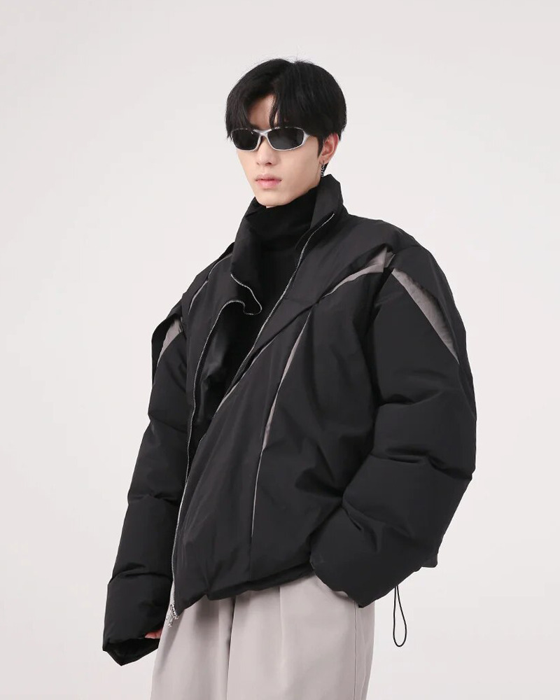 Y2K Vintage Puffer Jacket - 90S Grunge, Retro Style, Y2K Club & Party Outfits