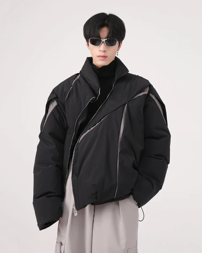 Y2K Vintage Puffer Jacket - 90S Grunge, Retro Style, Y2K Club & Party Outfits