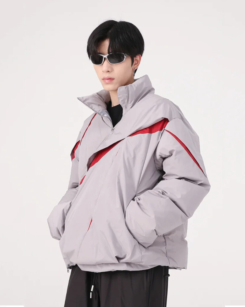 Y2K Vintage Puffer Jacket - 90S Grunge, Retro Style, Y2K Club & Party Outfits