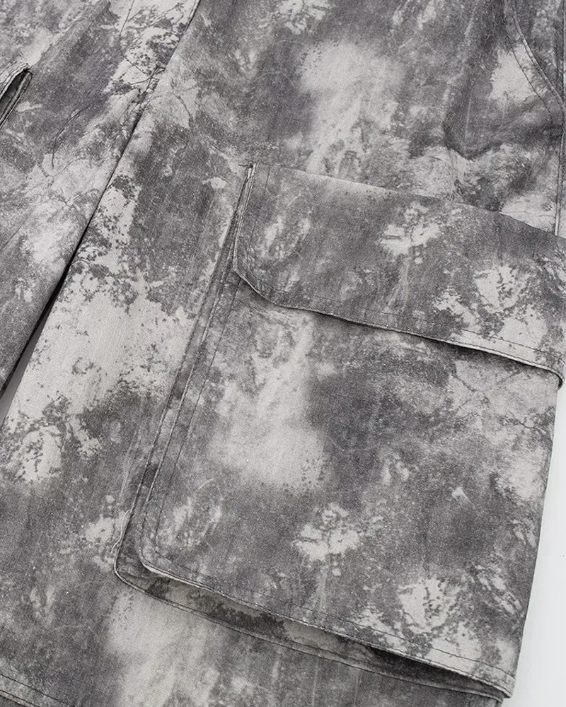 Y2K White Camo Cargo Pants - 90S Grunge, Retro Style, Y2K Summer & Party Outfits