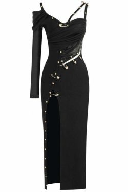 Yazlin Midi Dress - Y2K Summer Grunge Outfit, 90S Fashion, Retro Style, Y2K Party & Club Look