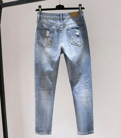 Zara Loose High Waist Hole Jeans - Y2K Summer Grunge 90S Fashion Retro Style Y2K Outfits