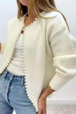 Zia Pearl Cardigan - Y2K Summer Grunge, 90S Retro, Pastel Goth, Y2K Party &