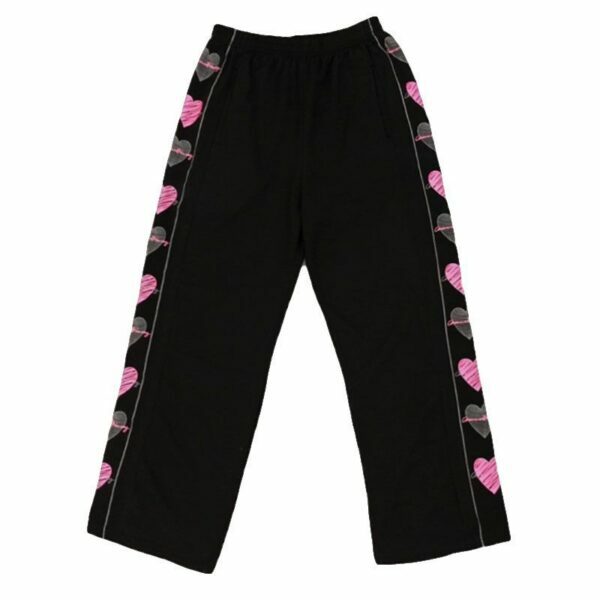Zoey Heart Pants - Y2K Summer Grunge Outfit, 90S Fashion, Retro Style, Y2K Club & Party Look