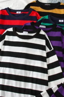 Zoey Long Sleeve Striped Shirt - Y2K Summer, 90S Grunge, Retro, Pastel Goth, Y2K Club Outfit