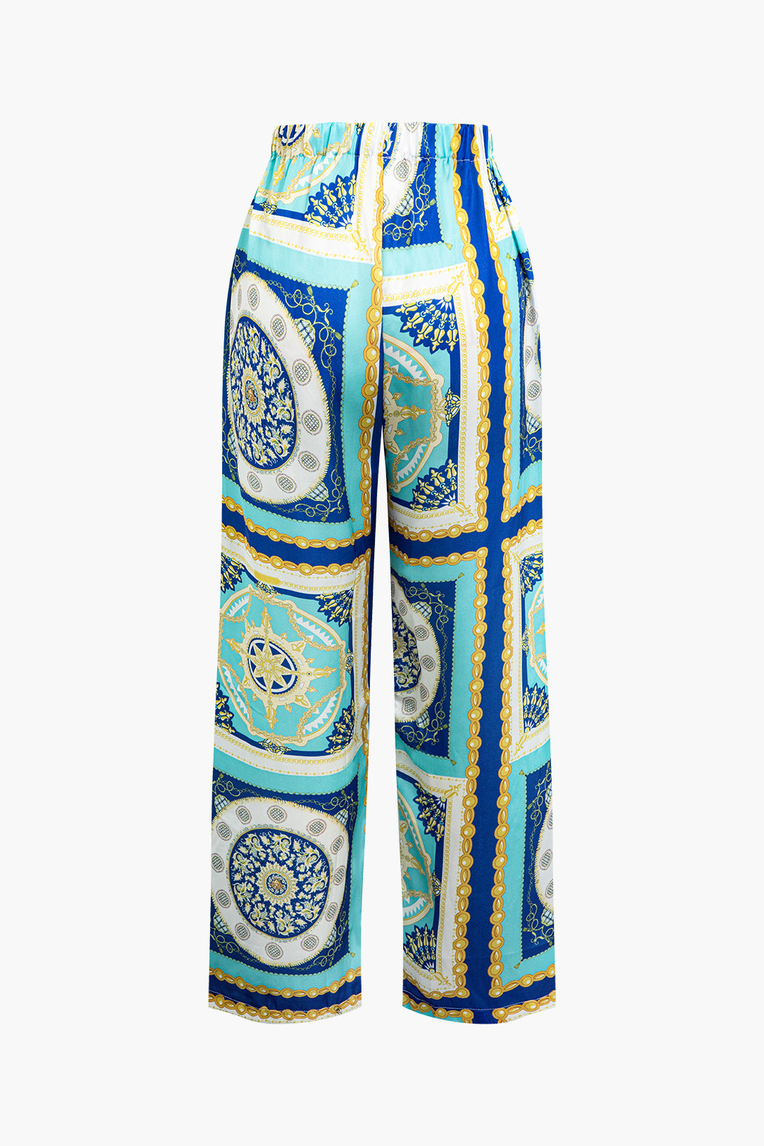 Abstract Pattern Y2K High Waist Wide Leg Pants for Trendy Aesthetic Outfits