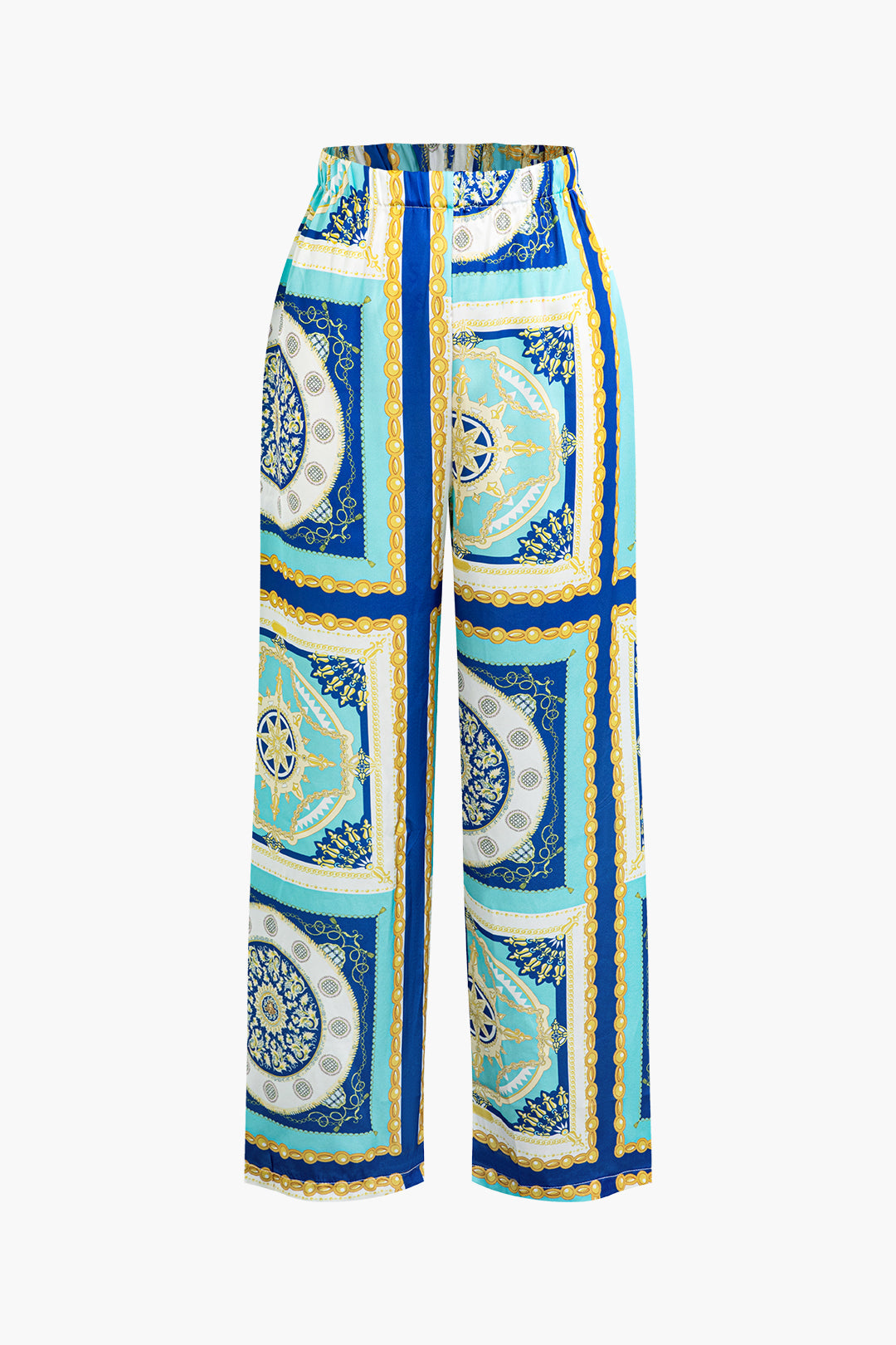 Abstract Pattern Y2K High Waist Wide Leg Pants for Trendy Aesthetic Outfits