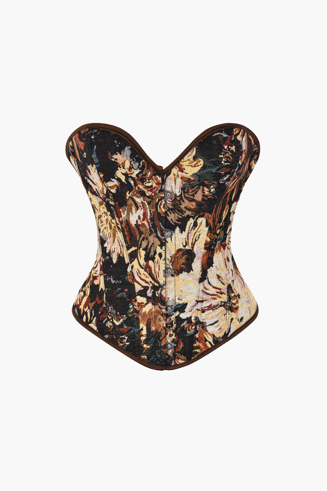 Abstract Print Y2K Aesthetic Braided Tie Corset Top for Trendy Outfits