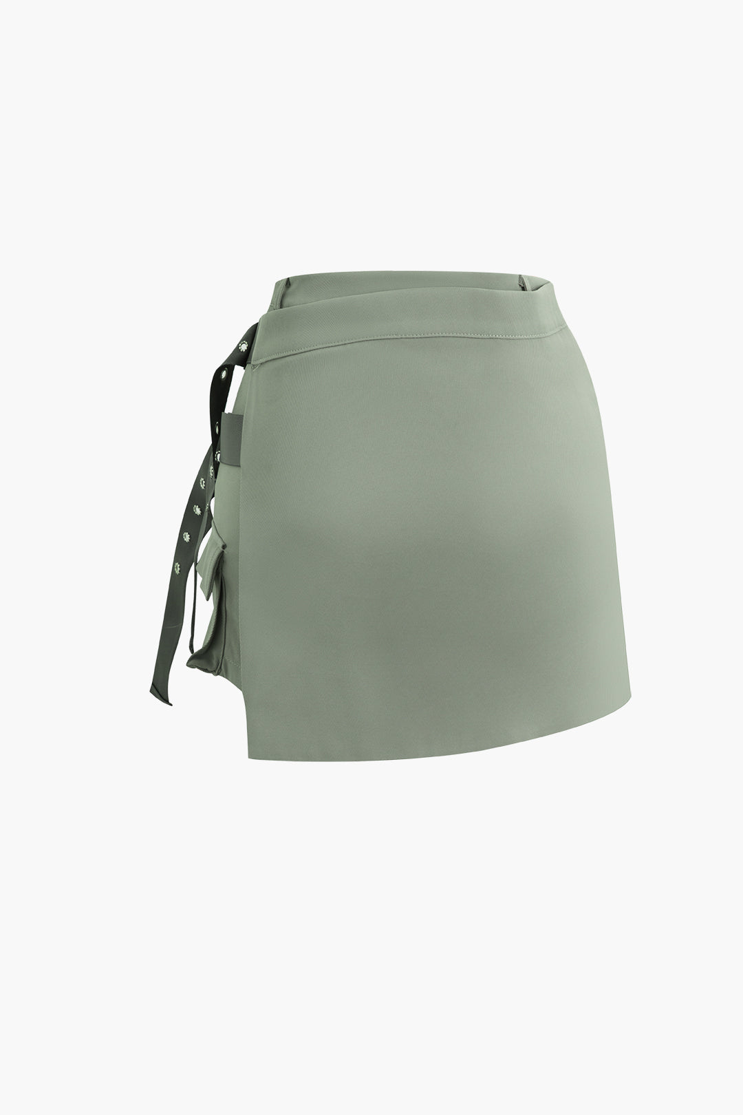 Asymmetric Flap Pocket Y2K Cargo Mini Skirt for Trendy Coquette and Grunge Aesthetics