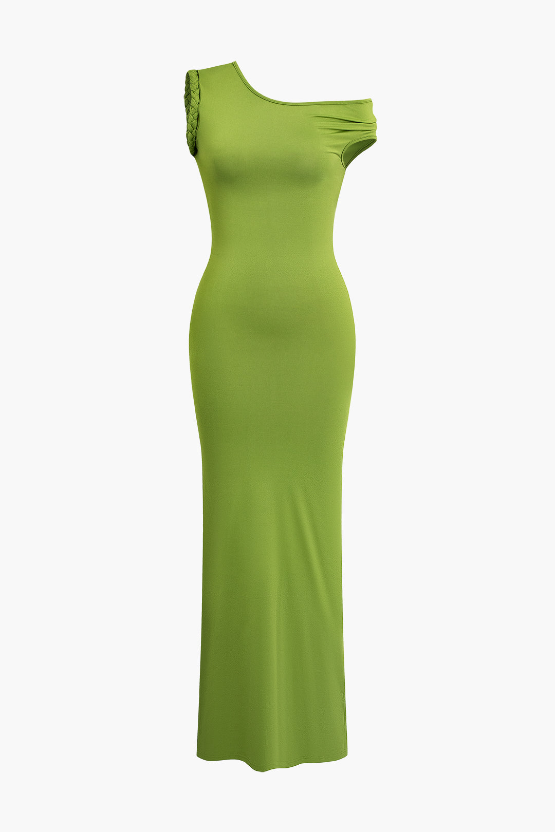 Asymmetrical Slit Maxi Dress in Y2K Style - Chic Coquette Aesthetic for Effortless Elegance