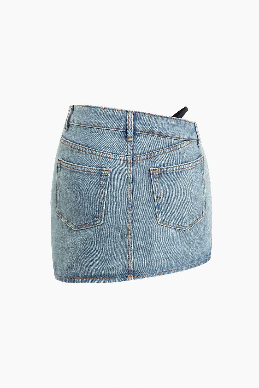 Asymmetrical Y2K Denim Skirt for Trendy Grunge Aesthetic Outfits and Vintage Vibes